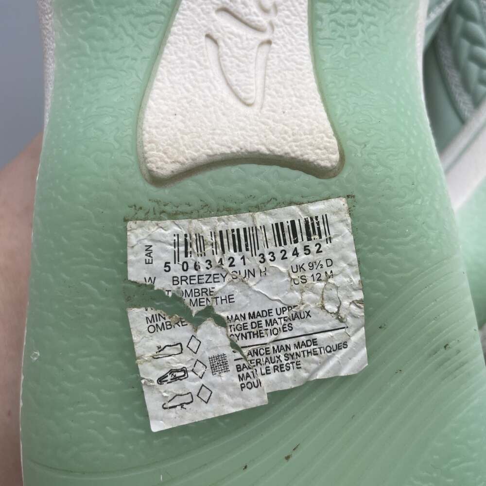 Clarks Women's Cloudsteppers Mint Breeze Sun Sz 12 Cushion soft Adjustable Strap - Picture 4 of 10